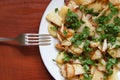 Breakfast fried potatoes Royalty Free Stock Photo