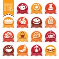 Breakfast icon set