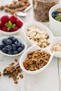 Breakfast items on the table