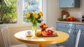 breakfast kitchen table Royalty Free Stock Photo