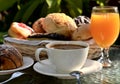 Breakfast menu in a warm morning light. Royalty Free Stock Photo