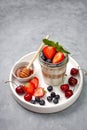 Breakfast with muesli and berries Royalty Free Stock Photo