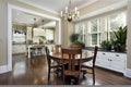 Breakfast room in luxury home