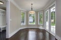 Breakfast room in new construction home