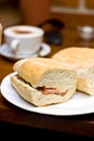 Breakfast sandwiches Royalty Free Stock Photo