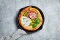 Breakfast with savory dutch baby