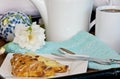 Breakfast Scone In Bed Royalty Free Stock Photo