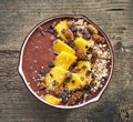 Breakfast smoothie bowl Royalty Free Stock Photo