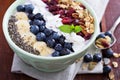 Breakfast smoothie bowl with fruits Royalty Free Stock Photo