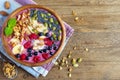 Breakfast smoothie bowl Royalty Free Stock Photo