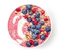 Breakfast smoothie bowl Royalty Free Stock Photo