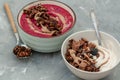 Breakfast smoothies bowls