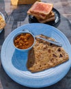 Breakfast time Chole bhature, Indian food, foody local food punjabi food Royalty Free Stock Photo