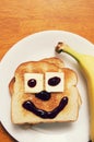 Breakfast toast smile