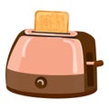 Breakfast toaster icon cartoon . Bread machine