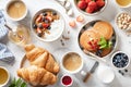 Breakfast top view Royalty Free Stock Photo