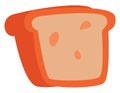 Breakfast tost bread, icon Royalty Free Stock Photo