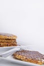 Breakfast waffels,powdered sugar