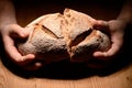 Breaking bread Royalty Free Stock Photo