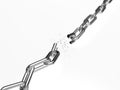 Breaking chain Royalty Free Stock Photo