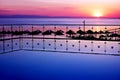 Breaking dawn in Greece Royalty Free Stock Photo