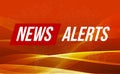 Breaking news alerts. World news with wave backgorund. TV news design, modern concept, vector illustration. Royalty Free Stock Photo