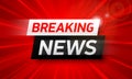 Breaking news background Royalty Free Stock Photo