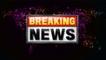 Breaking news banner Royalty Free Stock Photo