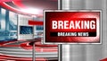 Breaking news digital background for presentation