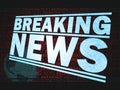 Breaking News Graphic Royalty Free Stock Photo