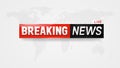 Breaking news live banner Royalty Free Stock Photo