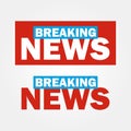 Breaking news logo vector 5