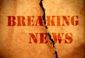 Breaking news Royalty Free Stock Photo