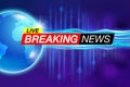 Breaking news reports live Royalty Free Stock Photo