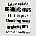 Breaking news vector template Royalty Free Stock Photo