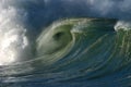 Breaking Ocean Wave at Waimea Bay Hawaii Royalty Free Stock Photo