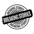 Breaking Stories rubber stamp