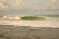 Breaking surf wave on Nias Island, Indonesia