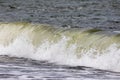 Breaking wave action. Force of nature providing renewable energy Royalty Free Stock Photo