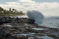 Breaking wave on Oahu, Hawaii Royalty Free Stock Photo