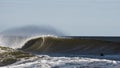 Breaking wave with surfer Royalty Free Stock Photo