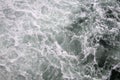 Breaking waves of black sea close up as dark cold rough natural texture backdrop background wallpaper Royalty Free Stock Photo