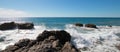 Breaking waves at Cerritos Beach between Todos Santos and Cabo San Lucas in Baja California Mexico Royalty Free Stock Photo