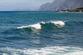 Breaking waves at coast of Madeira Island Royalty Free Stock Photo