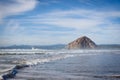 Breaking waves and Morro Rock