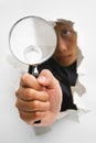 Breakthrough in investigation process Royalty Free Stock Photo