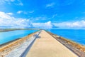 Breakwater with benches in Okinawa