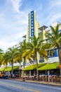 Breakwater Building with Art Deco Style in Miami Beach Royalty Free Stock Photo