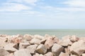 Breakwater at Cassino beach