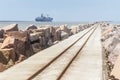 Breakwater at Cassino beach